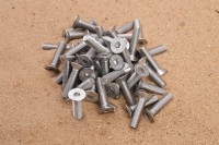 100 Edelstahl Senkschrauben mit Innensechskant M5x20