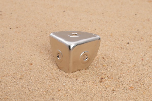 Ecke vernickelt für 22mm Winkel